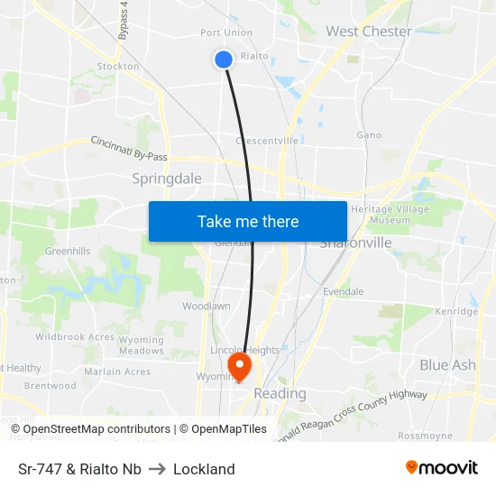 Sr-747 & Rialto Nb to Lockland map