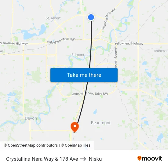 Crystallina Nera Way & 178 Ave to Nisku map