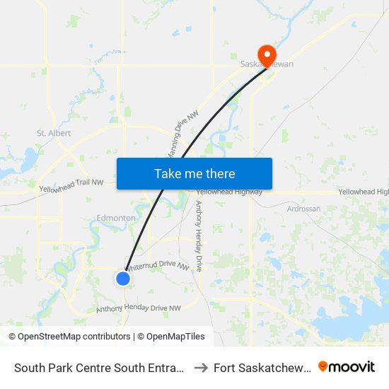 South Park Centre South Entrance to Fort Saskatchewan map