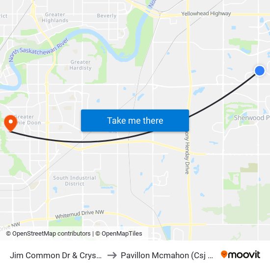 Jim Common Dr & Crystal Ln to Pavillon Mcmahon (Csj Mcm) map