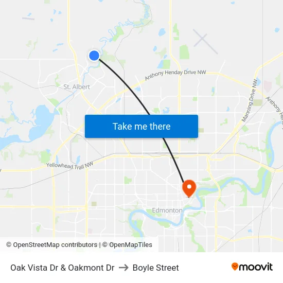 Oak Vista Dr & Oakmont Dr to Boyle Street map