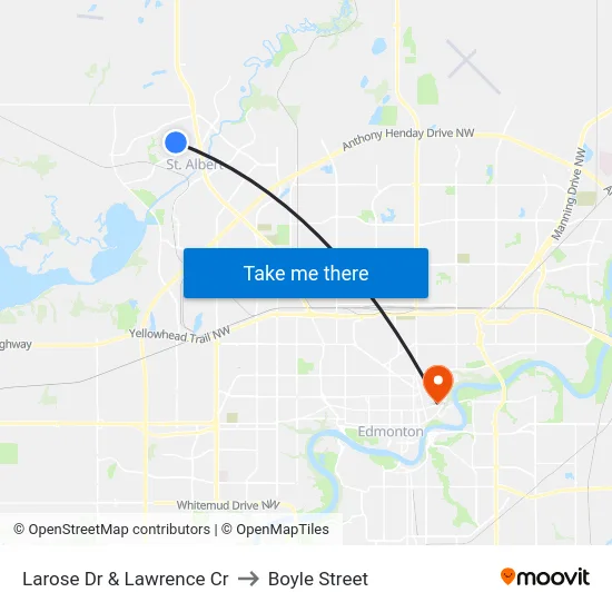 Larose Dr & Lawrence Cr to Boyle Street map