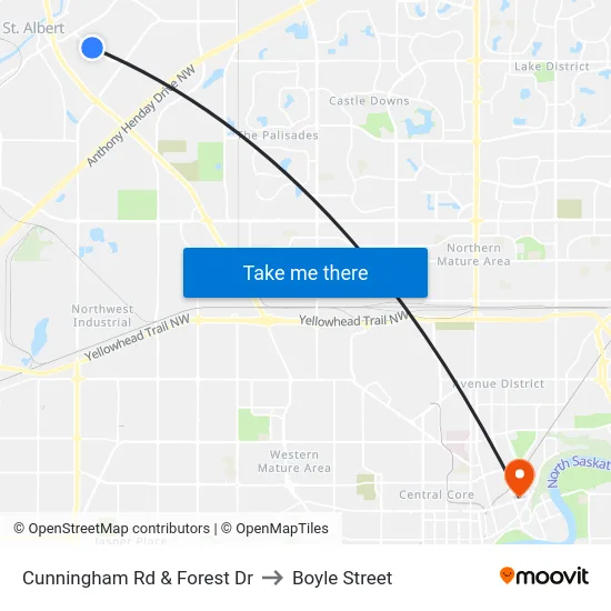 Cunningham Rd & Forest Dr to Boyle Street map