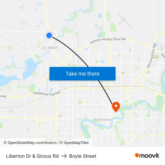 Liberton Dr & Giroux Rd to Boyle Street map