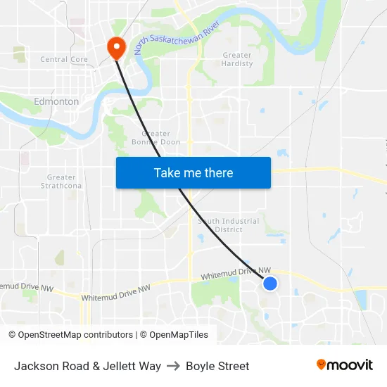 Jackson Road & Jellett Way to Boyle Street map