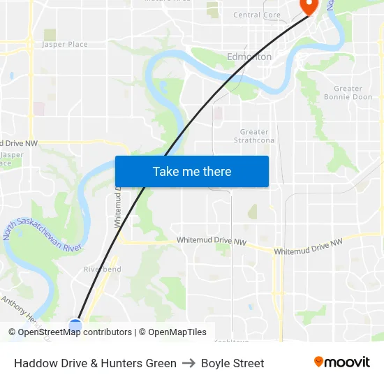 Haddow Drive & Hunters Green to Boyle Street map