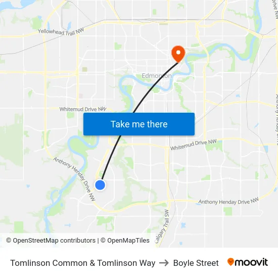 Tomlinson Common & Tomlinson Way to Boyle Street map