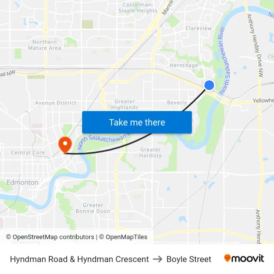 Hyndman Road & Hyndman Crescent to Boyle Street map
