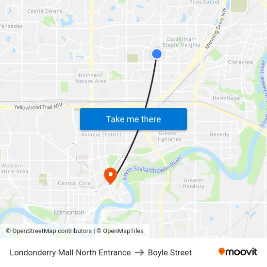 Londonderry Mall North Entrance to Boyle Street map