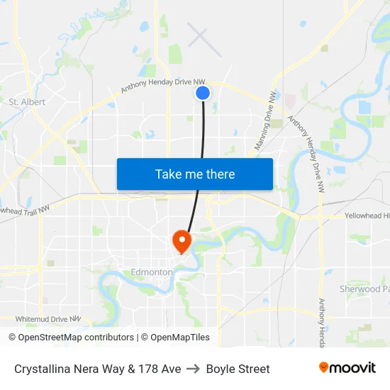 Crystallina Nera Way & 178 Ave to Boyle Street map