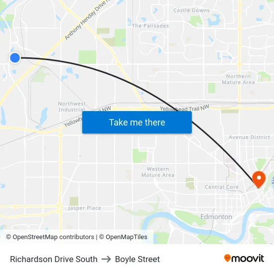 Richardson Drive South to Boyle Street map