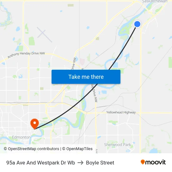95a Ave And Westpark Dr Wb to Boyle Street map