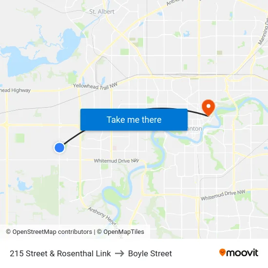 215 Street & Rosenthal Link to Boyle Street map