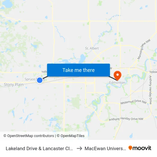Lakeland Drive & Lancaster Close to MacEwan University map