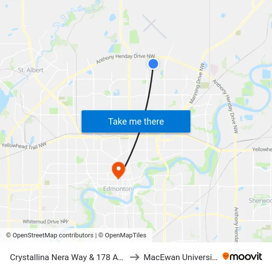 Crystallina Nera Way & 178 Ave to MacEwan University map