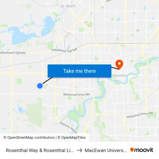Rosenthal Way & Rosenthal Link to MacEwan University map