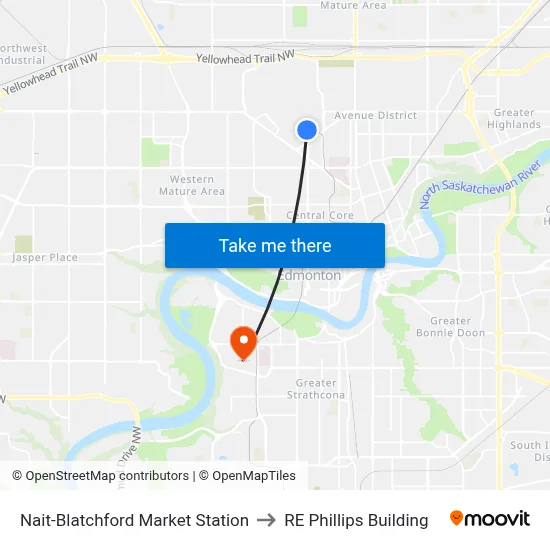 Nait-Blatchford Market Station to RE Phillips Building map