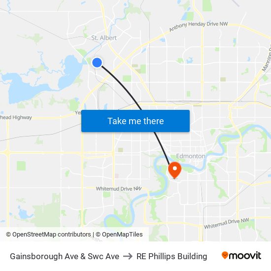 Gainsborough Ave & Swc Ave to RE Phillips Building map