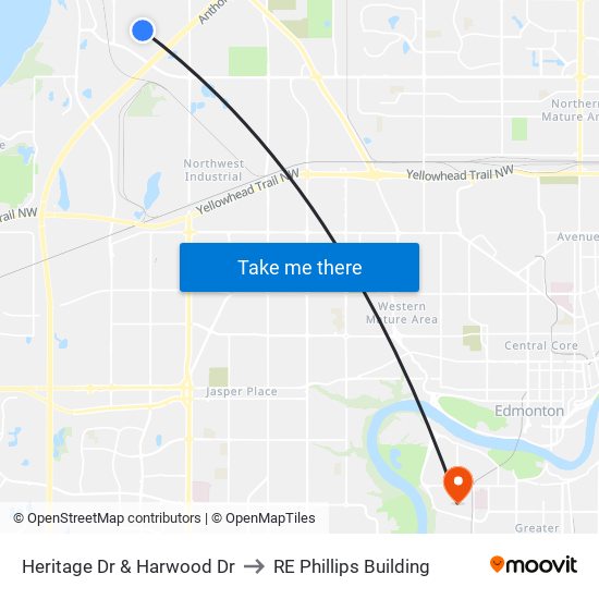 Heritage Dr & Harwood Dr to RE Phillips Building map