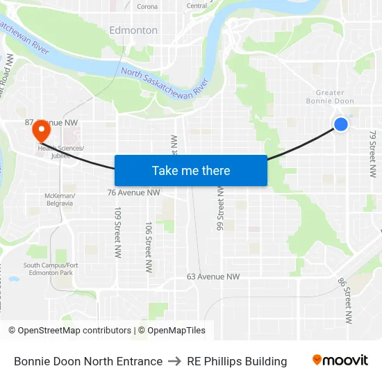 Bonnie Doon North Entrance to RE Phillips Building map