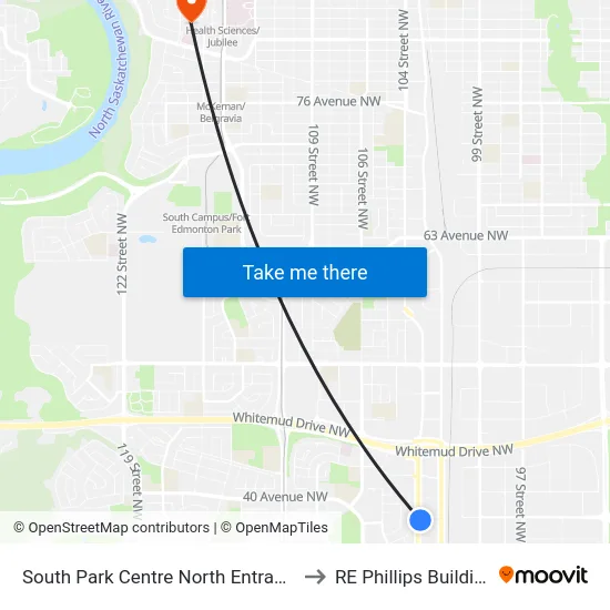 South Park Centre North Entrance to RE Phillips Building map