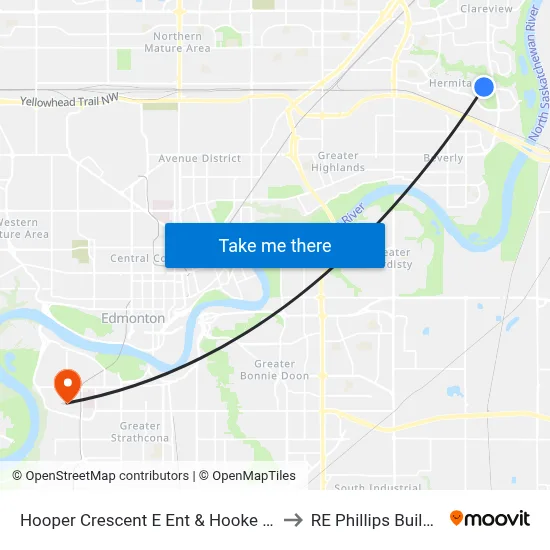 Hooper Crescent E Ent & Hooke Road to RE Phillips Building map