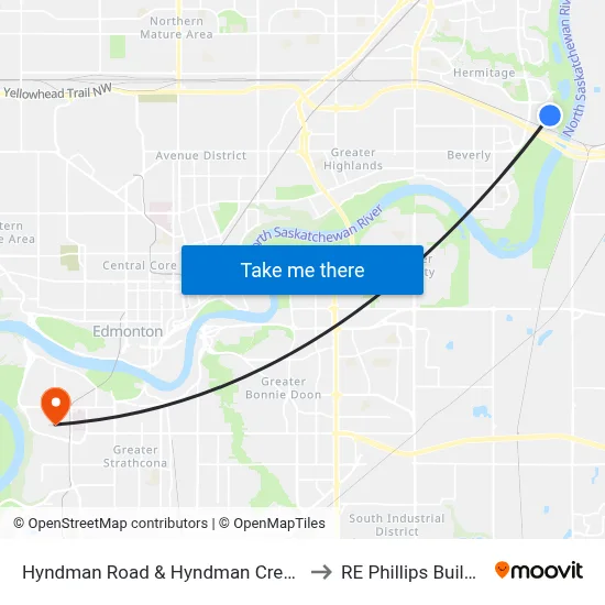 Hyndman Road & Hyndman Crescent to RE Phillips Building map