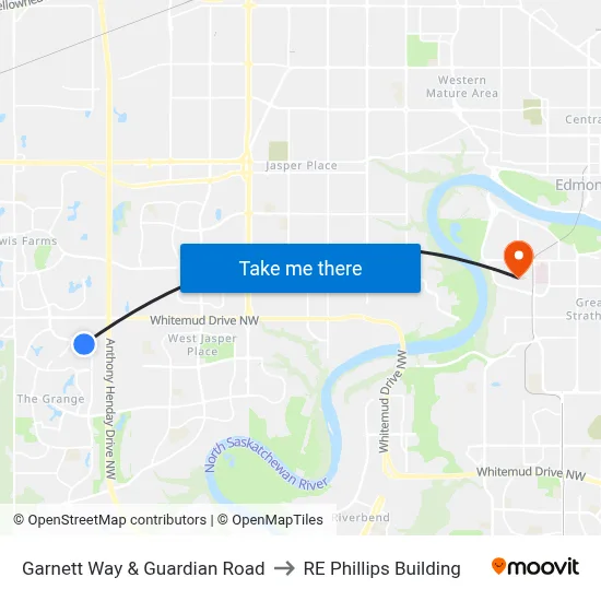 Garnett Way & Guardian Road to RE Phillips Building map