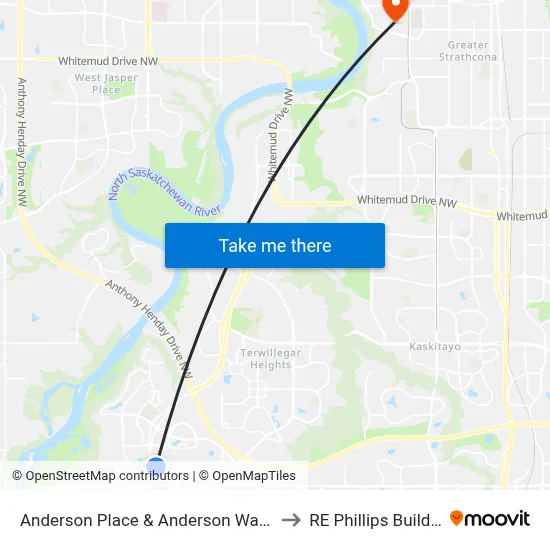 Anderson Place & Anderson Way SW to RE Phillips Building map