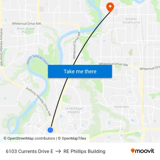 6103 Currents Drive E to RE Phillips Building map
