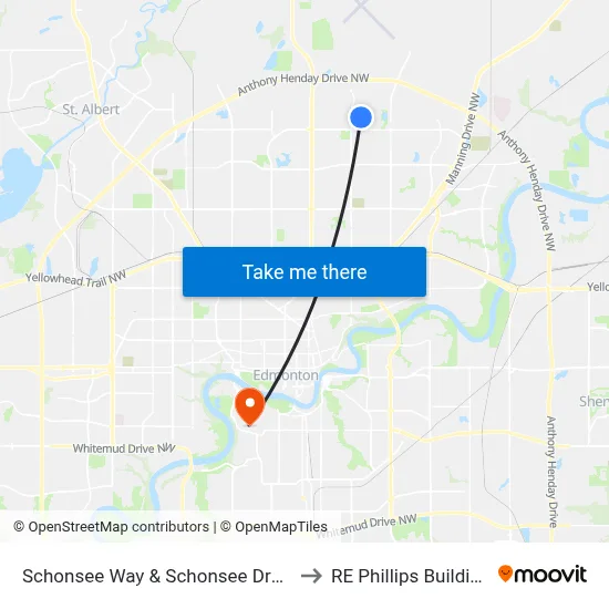 Schonsee Way & Schonsee Drvie to RE Phillips Building map