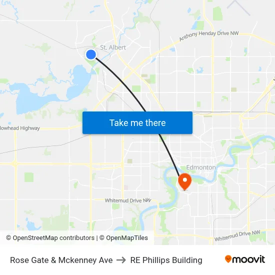 Rose Gate & Mckenney Ave to RE Phillips Building map