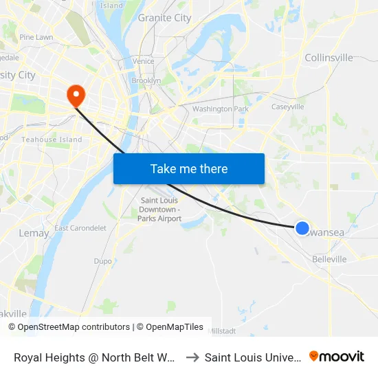 Royal Heights @ North Belt West Nb to Saint Louis University map