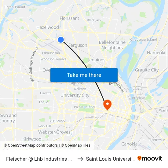 Fleischer @ Lhb Industries Wb to Saint Louis University map