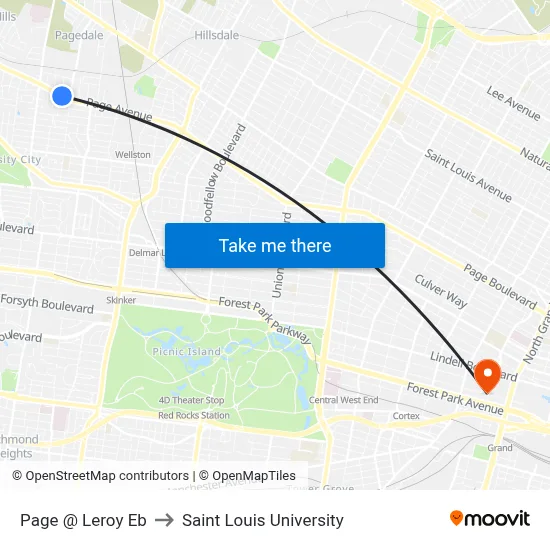 Page @ Leroy Eb to Saint Louis University map