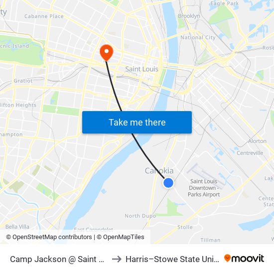 Camp Jackson @ Saint Paul Eb to Harris–Stowe State University map