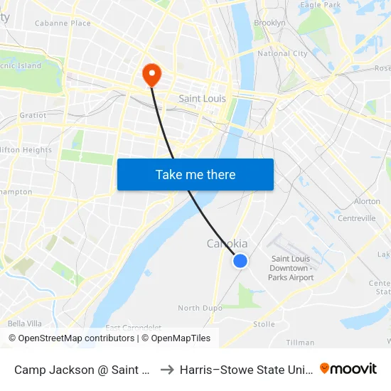 Camp Jackson @ Saint Paul Eb to Harris–Stowe State University map