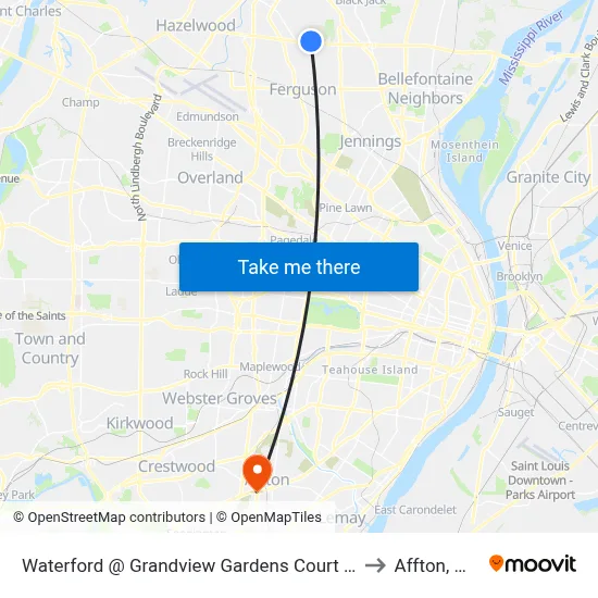 Waterford @ Grandview Gardens Court Sb to Affton, MO map