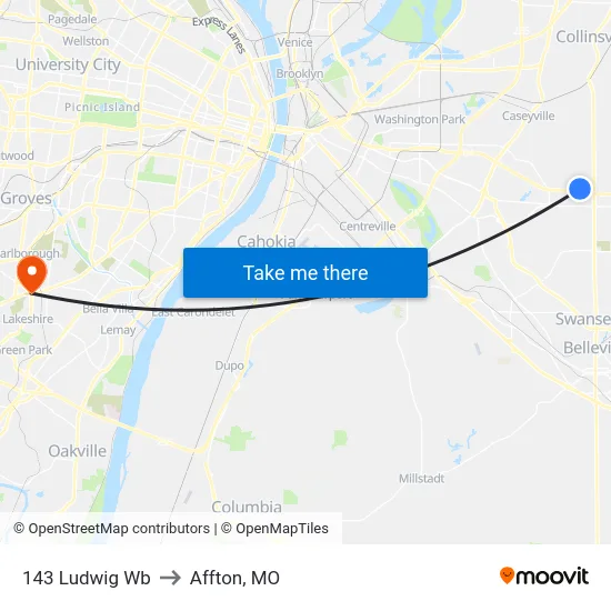 143 Ludwig Wb to Affton, MO map
