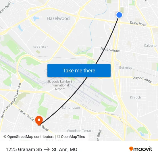 1225 Graham Sb to St. Ann, MO map