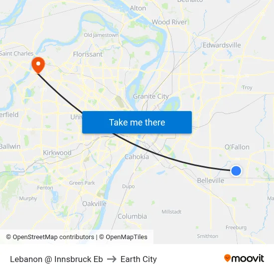 Lebanon @ Innsbruck Eb to Earth City map