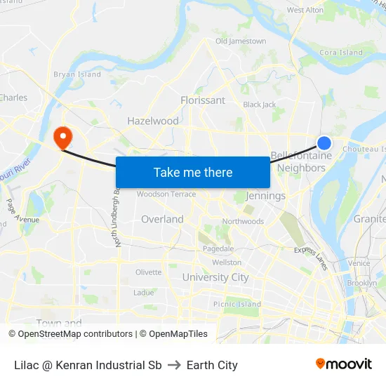 Lilac @ Kenran Industrial Sb to Earth City map