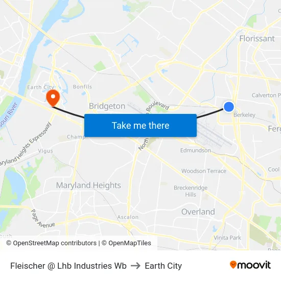 Fleischer @ Lhb Industries Wb to Earth City map