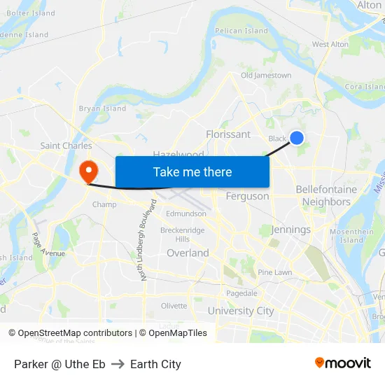 Parker @ Uthe Eb to Earth City map
