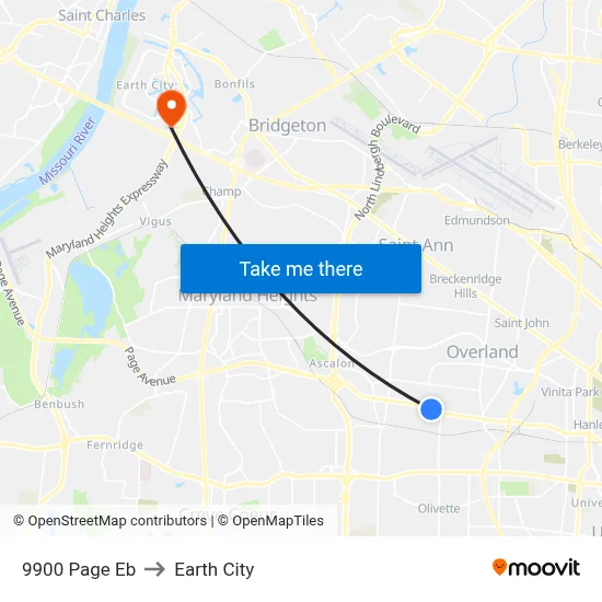 9900 Page Eb to Earth City map