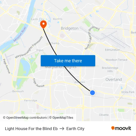 Light House For the Blind Eb to Earth City map