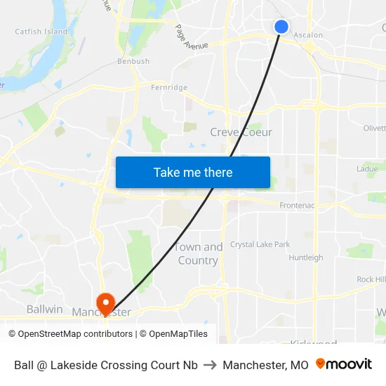 Ball @ Lakeside Crossing Court Nb to Manchester, MO map