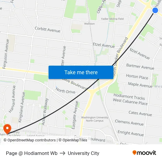 Page @ Hodiamont Wb to University City map