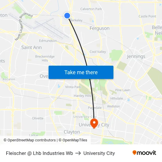 Fleischer @ Lhb Industries Wb to University City map