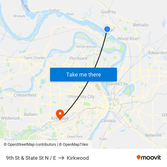 9th St & State St N / E to Kirkwood map